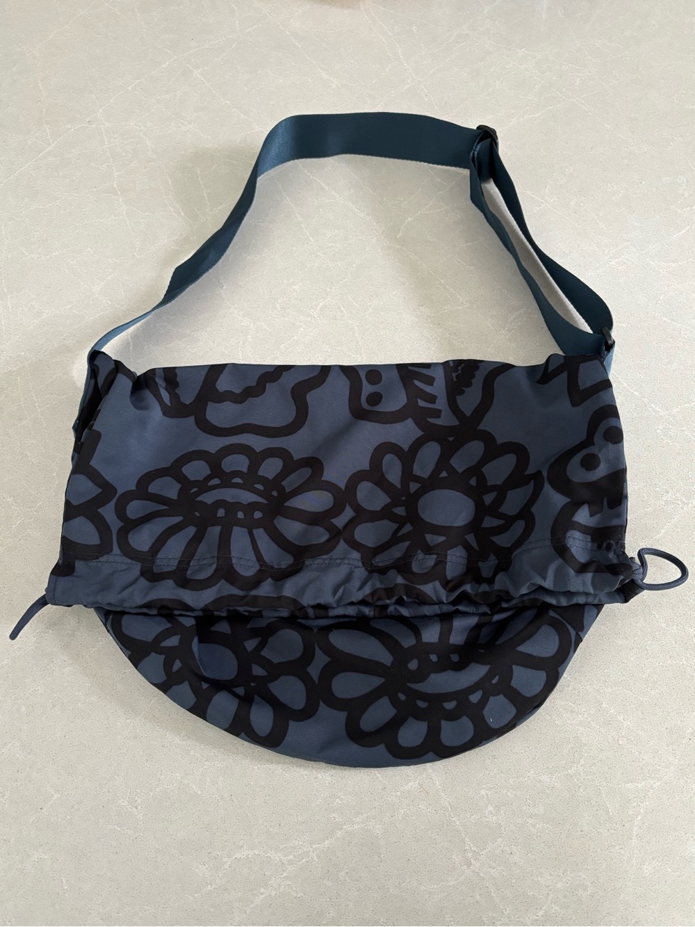 UNIQLO x Marimekko Limited-Edition Collaboration Drawstring Shoulder Bag Blue